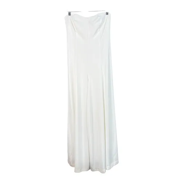 Rosetta Getty x RTR Wide Leg Strapless Jumpsuit White Size 0 - Image 4