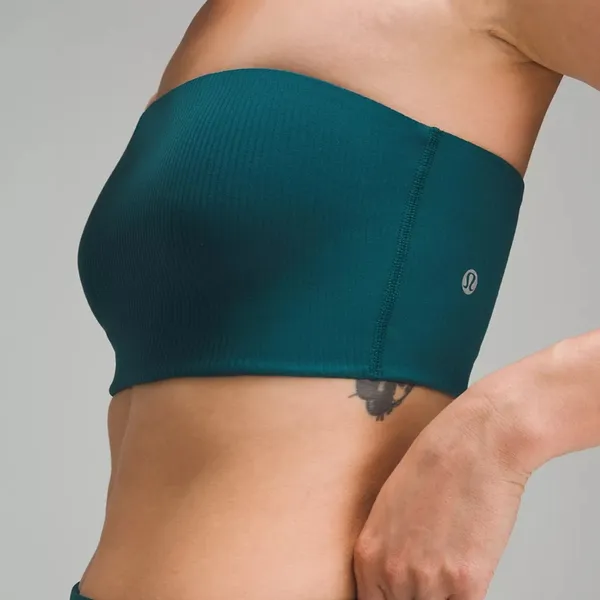 Lululemon Ribbed Nulu Asymmetrical Yoga Bra Light Support - Image 3