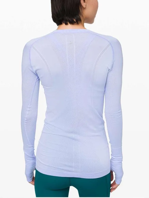 Lululemon Swiftly Tech Long-Sleeve Shirt 2.0 Hip Length Light Powder Blue 6 - Image 2