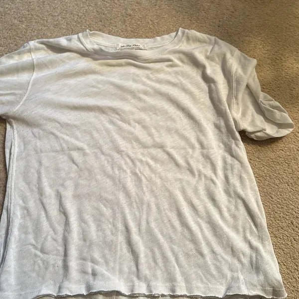 We The Free oversized distressed white tee XS - Image 4