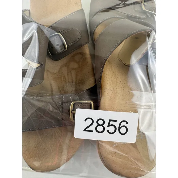 Dansko Women Brown Leather Wedge Sandals Buckle Ankle Strap Comfort Size 36‎ 5.5 - Image 10