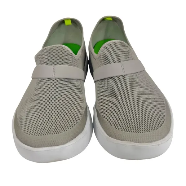 OOFOS OOmg Low Mesh Recovery Shoes White / Gray - Image 5