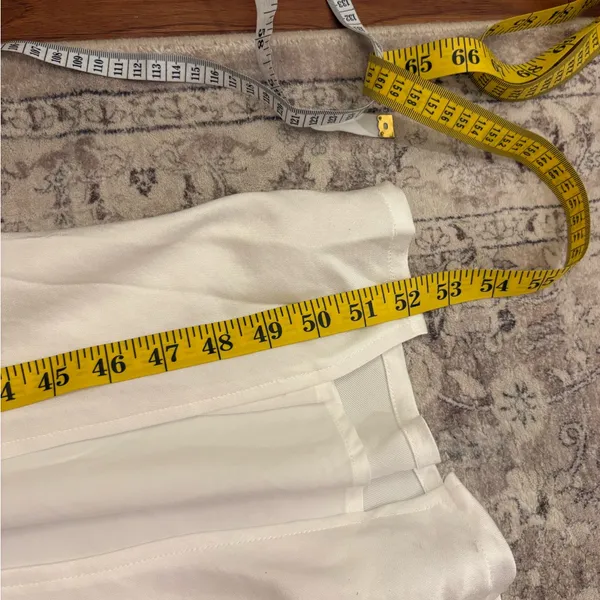 Lulus Beyond Classy White Satin Halter Midi Dress Size Large Bridal Bachelorette - Image 7