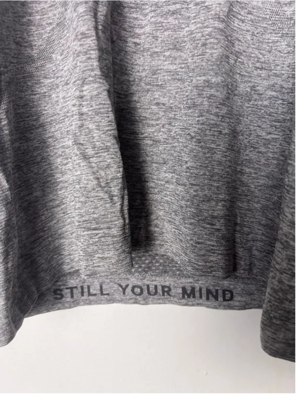 Lululemon Swiftly Tech Gray Long Sleeve Running Yoga Shirt Still Your Mind - Image 2