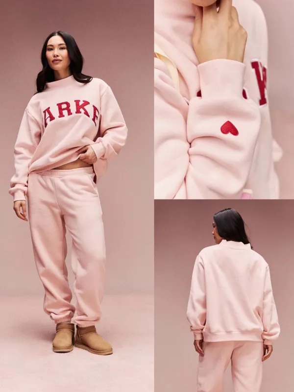 Parke Varsity Mockneck Valentines Pink - Image 2