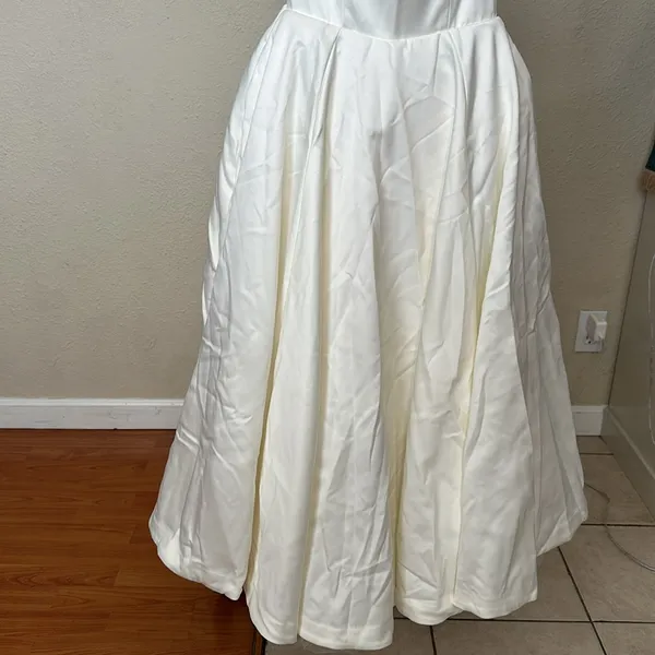 HOUSE OF CB XS A-C Mademoiselle White Tulle Midi Dress NWOT - Image 5