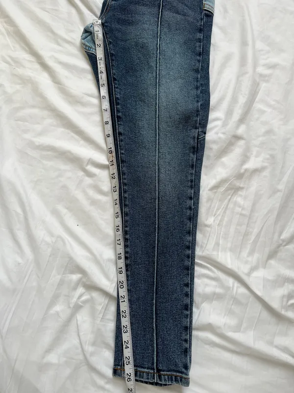 REVICE Dark Indigo Skinny Jeans with Front Seams - Image 4