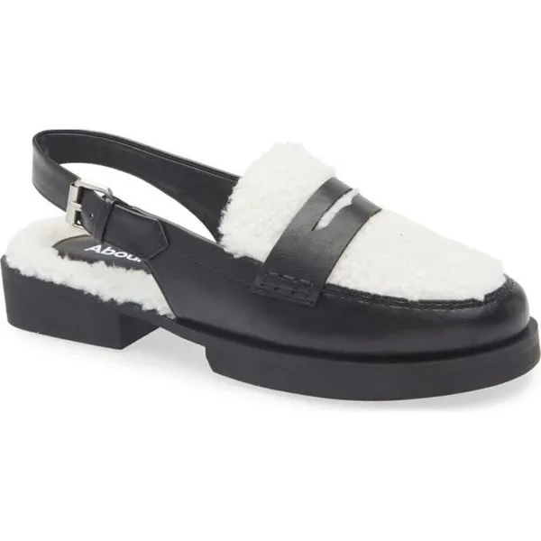 ✨Abound Luciana Faux Shearling Slingback Sz 6 Loafer Mule✨ - Image 2