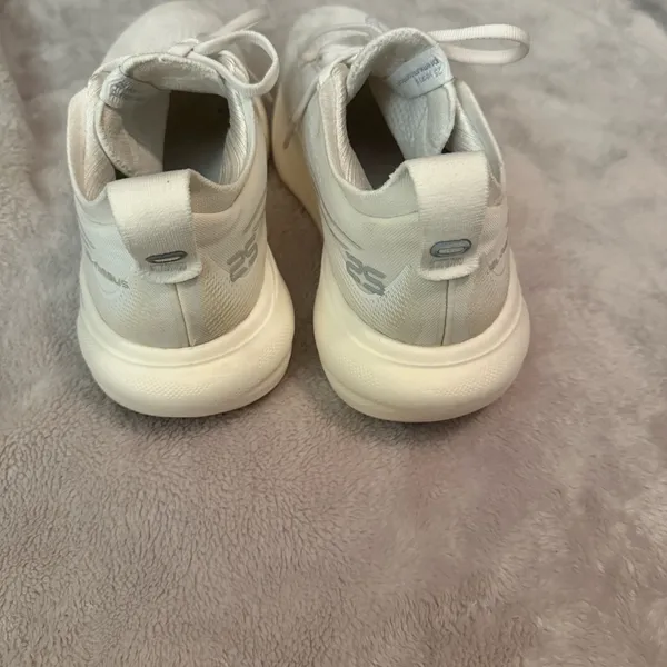 aasics Classic White Lace-Up Sneakers - Image 4