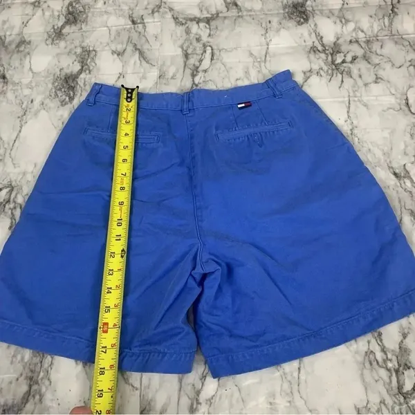 Tommy Hilfiger Vintage 100% Cotton Womens Blue Shorts size 10 90s retro - Image 3