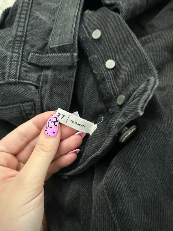 american eagle black dad jeans - Image 4