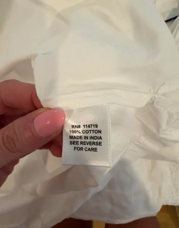 Needham Lane White Cotton Pajama Set Size L - Image 4