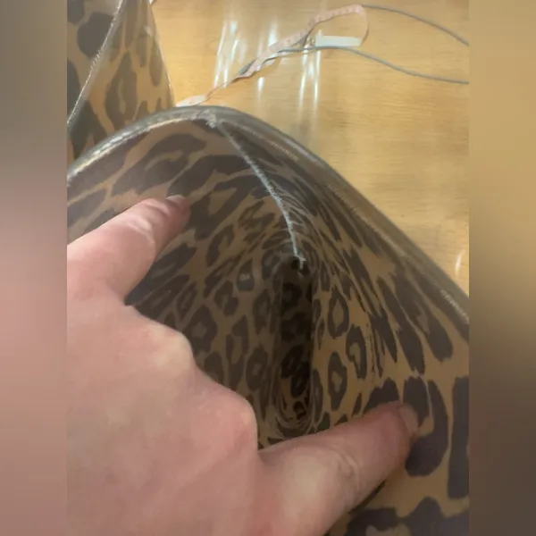 Coach Leopard Print Rubber Rain Boots Size 7 - Image 11