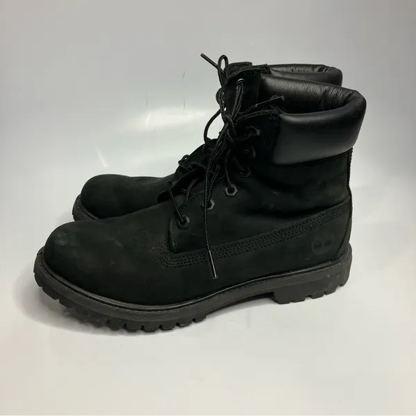 Timberland black leather‎ lace up boots size 8.5 - Image 3