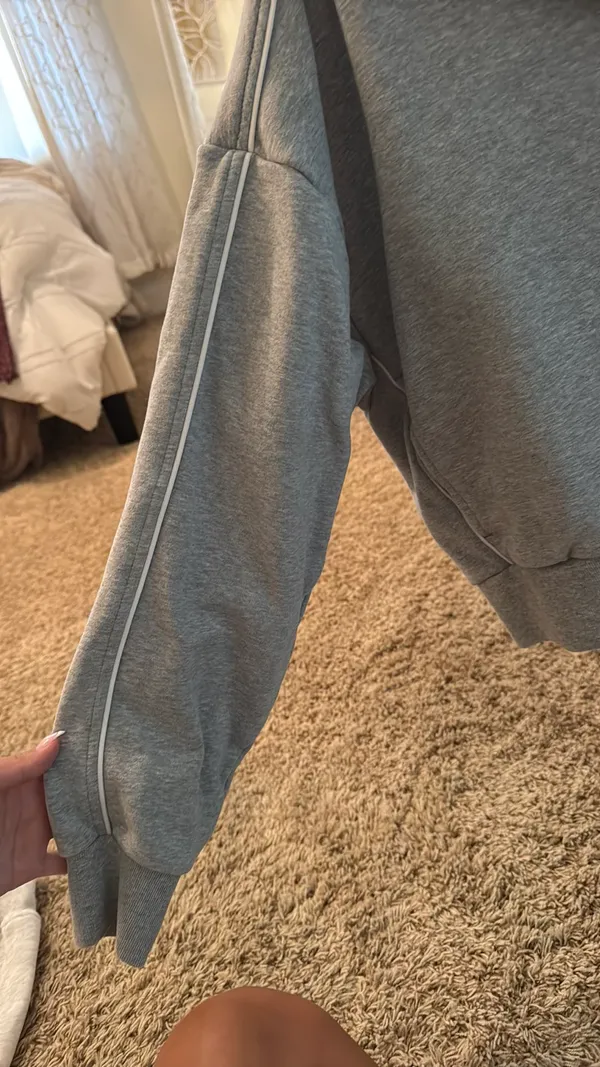Athleta cropped gray quarter zip  - Image 2