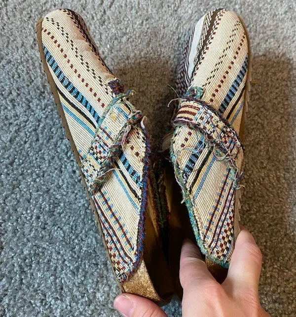 Bohemian Women’s Slip On Iris & Rainbow Size 10 Clogs - Image 2