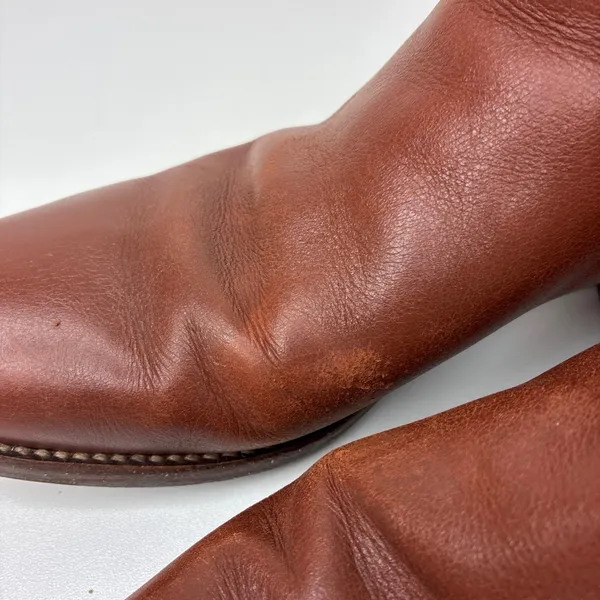 Madewell Brown Ainsley Chelsea Ankle Booties Leather Upper Pull-On Womens 7 - Image 3
