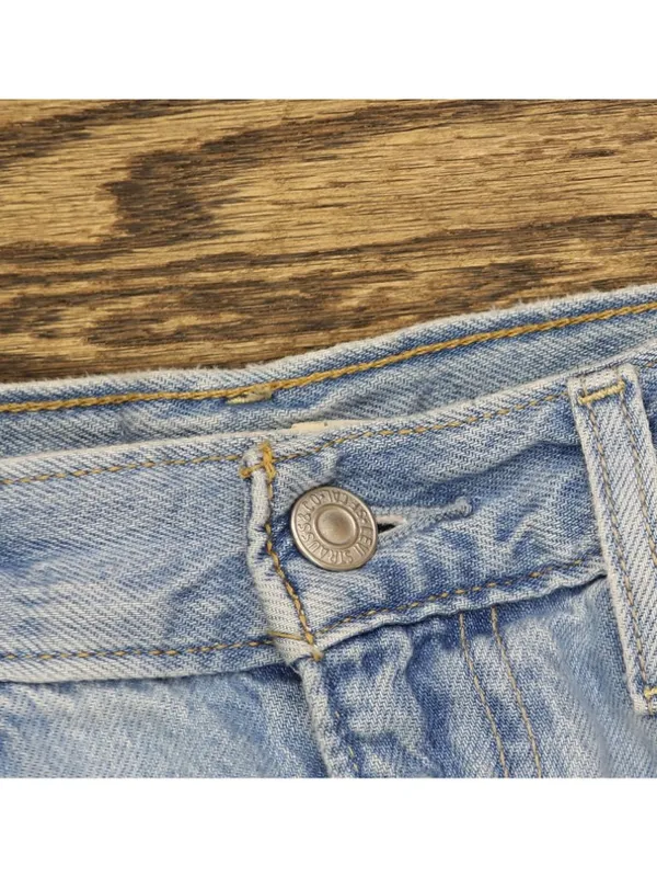 Levi's Womens Cinch Barrel High Rise Straight Leg Jeans Light Blue 25x31 - Image 5
