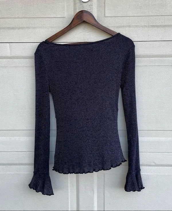Free People Y2K Shirt Top Medium - Image 5