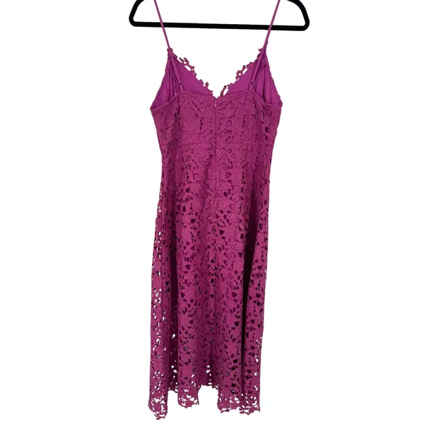 ASTR the Label Womens Sleeveless Lace Midi Dress Pink Size Large Feminine Party - Image 4
