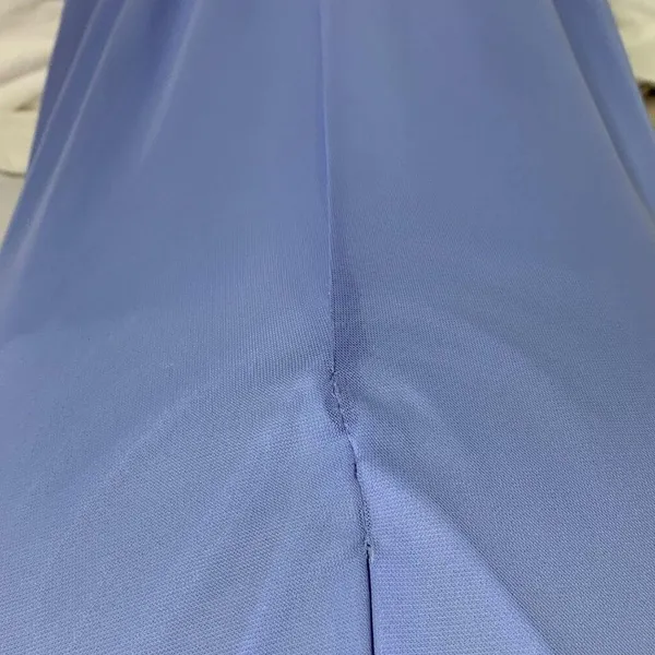 Tawny PromGirl Blue Maxi Dress Gown L Lace Detail Racerback Design Prom Wedding - Image 6