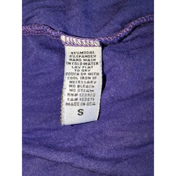 LAmade Purple Ruched Side Tube Top Strapless Size S NWOT - Image 4