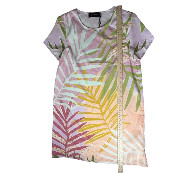 MINKPINK Palm Springs Tee Dress Small Tropical Colorful‎ Pastel Resort Vacation - Image 11