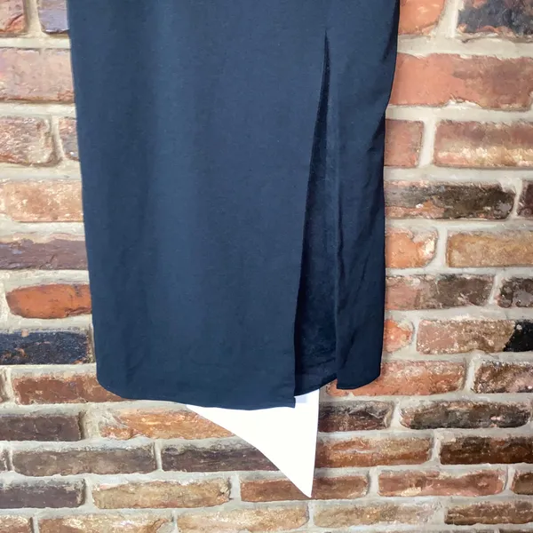 NWOT Lulu's Fabulous Phenomenon Black White Strapless Bow Midi Dress Size Small - Image 5