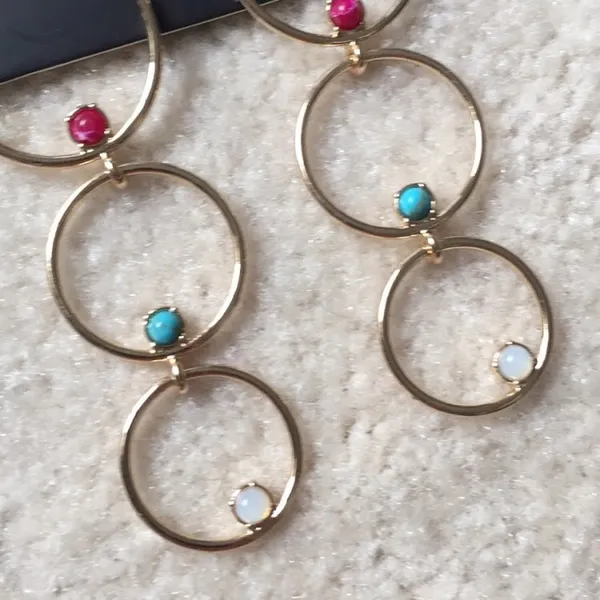 Baublebar multi hoop earrings - Image 5
