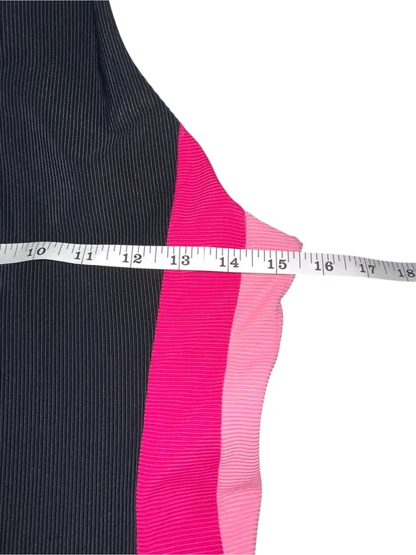 Beach Riot Vida Ribbed Striped Sides Black Tennis Skort Dress XL - Image 7