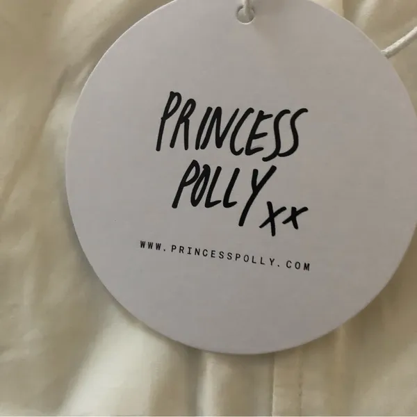 Princess Polly BAD GAL BUSTIER White Curve Size 18 Crop Milkmaid Button Back NEW - Image 7