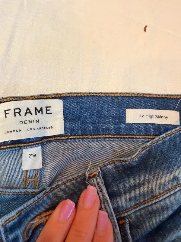 FRAME Le High Skinny Jeans Women’s 29 Blue Stretch High Rise Skinny Made in USA - Image 2