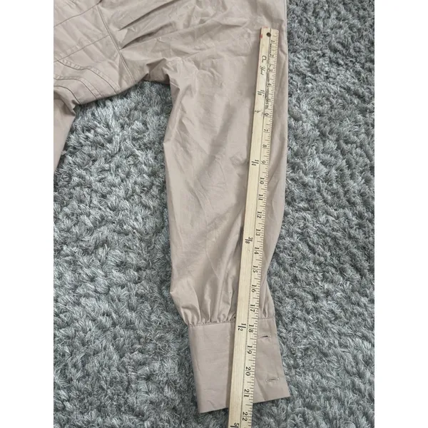 Bershka Tan Corset Mini Dress Women’s S Long Sleeve Open Back Lace-Up - Image 11