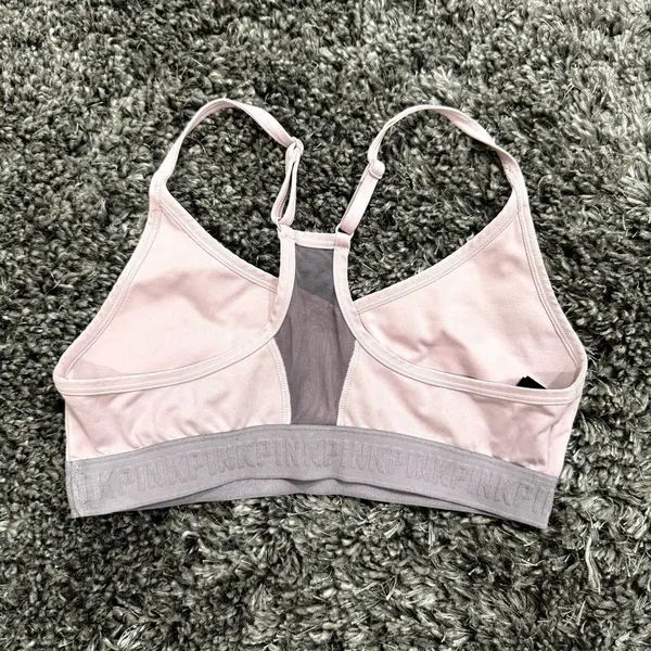 PINK Victoria's Secret Ultimate Lightly Lined Sports Bra in Pink, Size L​​​​​ - Image 2