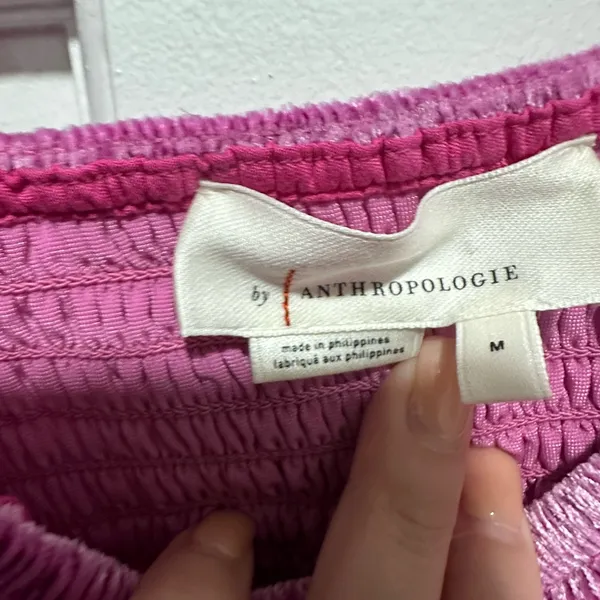 Anthropologie Smocked Velvet Babydoll Tank size M NWOT - Image 4