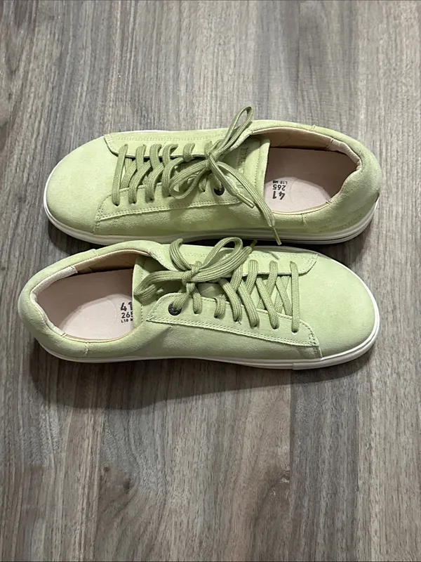 Birkenstock Bend Low Green Suede Sneakers Comfort. - Image 12
