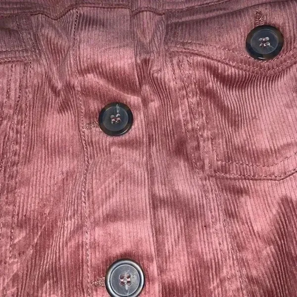 Love Tree mauve corduroy long sleeve cropped jacket - Image 2