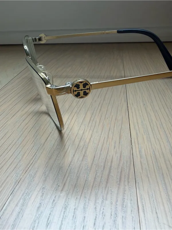Tory Burch Cat Eye Eyeglass Frames in Gold and Navy - TY1067 - Image 6