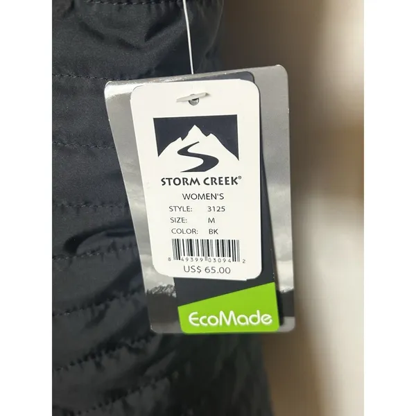 Storm Creek Womens Front Runner Vest M Black NWT Waste Management Corporate Logo - Image 7
