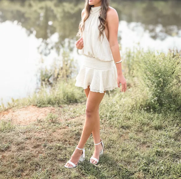 Peppermayo Willow Chiffon yellow mini dress - Image 3