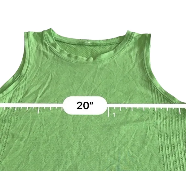 Lululemon Train to Be Tank Top Scream Green Light Relaxed Fit Mesh Size 10⁠ - Image 10