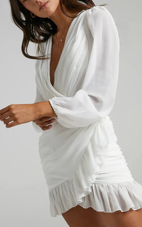 Showpo CAN I BE YOUR HONEY MINI DRESS - Image 5