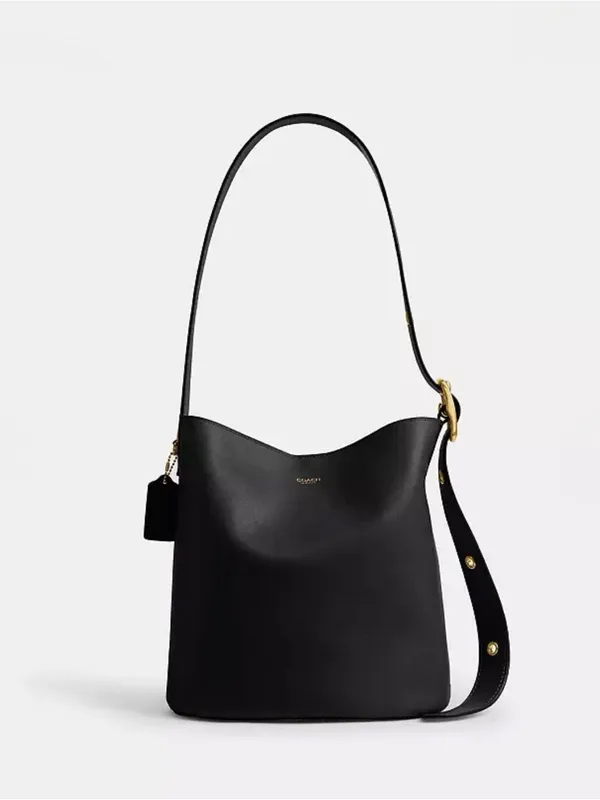 COACH Bleecker Bucket Bag in Black Leather - Image 2