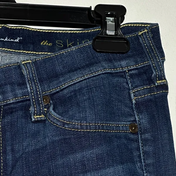 Seven For All Mankind The Skinny Jeans Dark Wash Size 28 Mid Rise Stretch‎ - Image 12