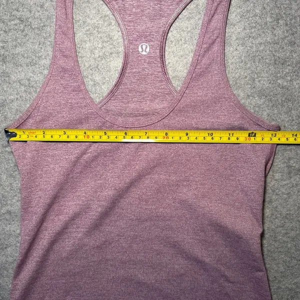Lululemon Women’s Tank Top 6 Heathered Purple Sleeveless Racerback Athletic - Image 4