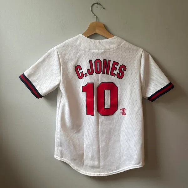 Vintage Atlanta Braves Chipper Jones #10 Jersey — Majestic Made in USA (M) - Image 2