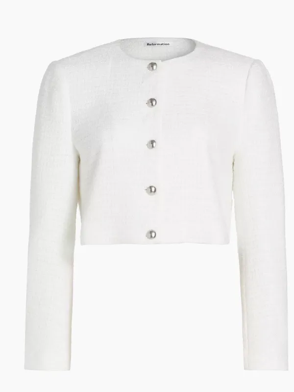 Reformation Tweed Jacket - Image 4
