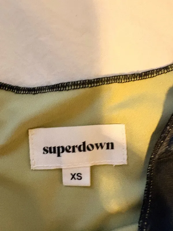 Revolve superdown Diane tank mini dress green pattern  - Image 4