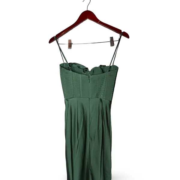 House Of CB Charmaine Corset Maxi Dress in Forest Green XS - Image 5