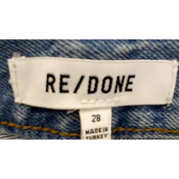 RE/DONE 90s High Rise Loose Jeans Womens 28 Worn Blue Straight Leg NWT - Image 6